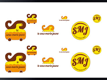 Charte graphique le sous marin jaune - développement logo 2